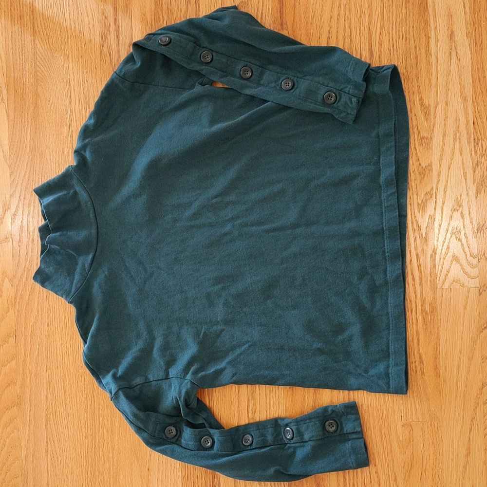 Madewell Long Sleeve Teal Shirt